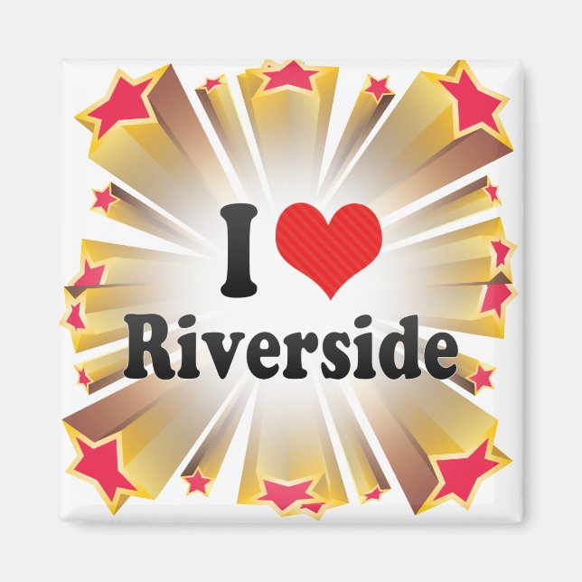 I Love Riverside Magnet (Front)