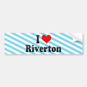 I Love Riverton, United States Bumper Sticker