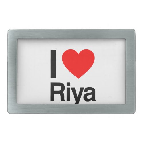 i love riya belt buckle