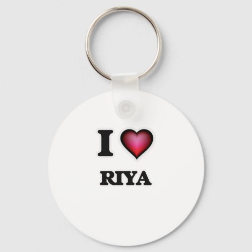 I Love Riya Keychain