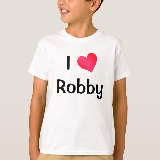 I Love Robby T-Shirt (Front)