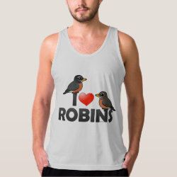 I Love American Robins Men's American Apparel Fine Jersey Tank Top