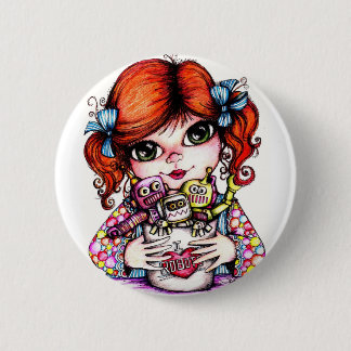 I Love Robots Button