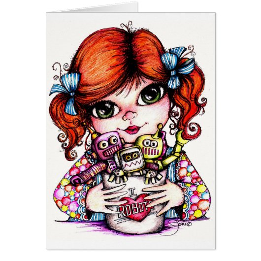 I Love Robots Cards (Front)