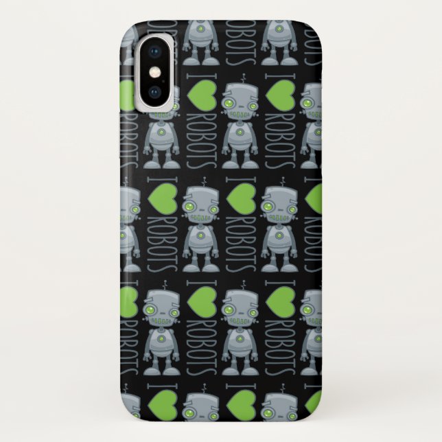I Love Robots Case-Mate iPhone Case (Back)