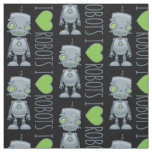 I Love Robots Fabric