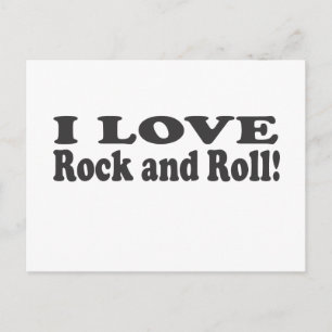 I Love Rock and Roll! Postcard