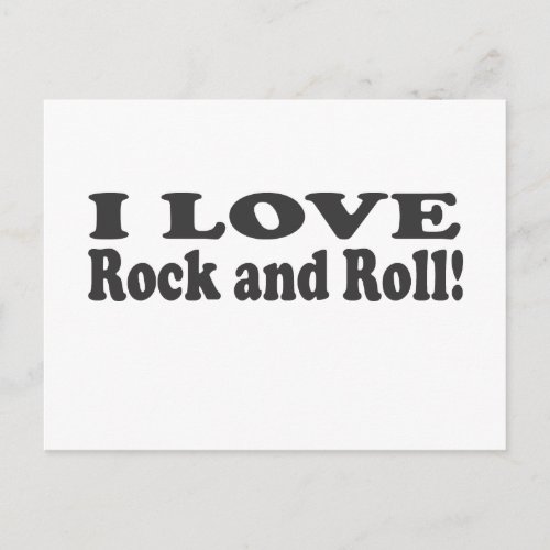 I Love Rock and Roll Postcard