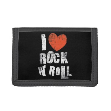 "I LOVE ROCK AND ROLL" TRIFOLD WALLET