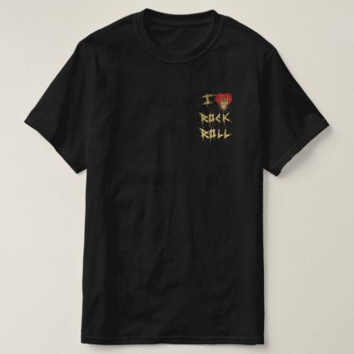 I Love Rock And Roll Vintage Style T_Shirt