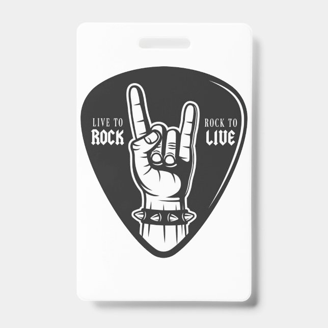 I love rock badge (Front)