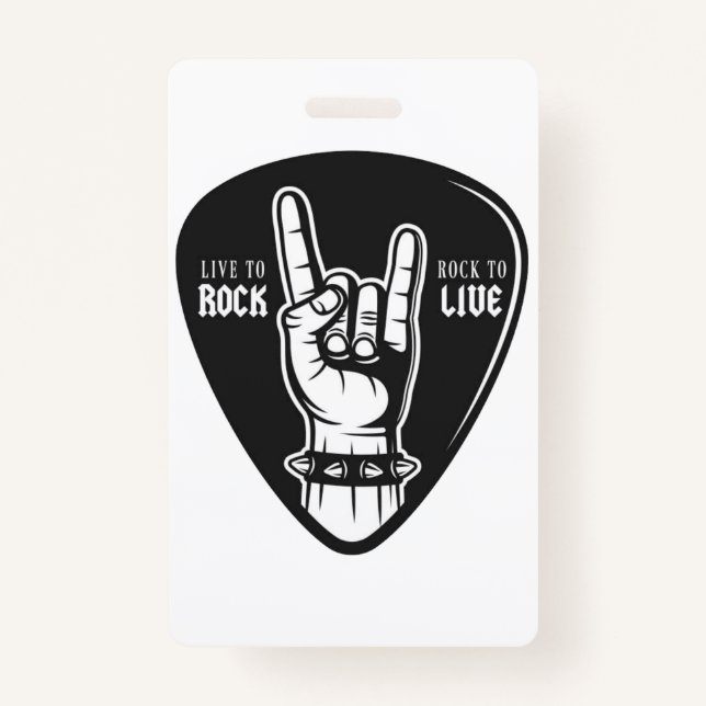 I love rock badge (Front)