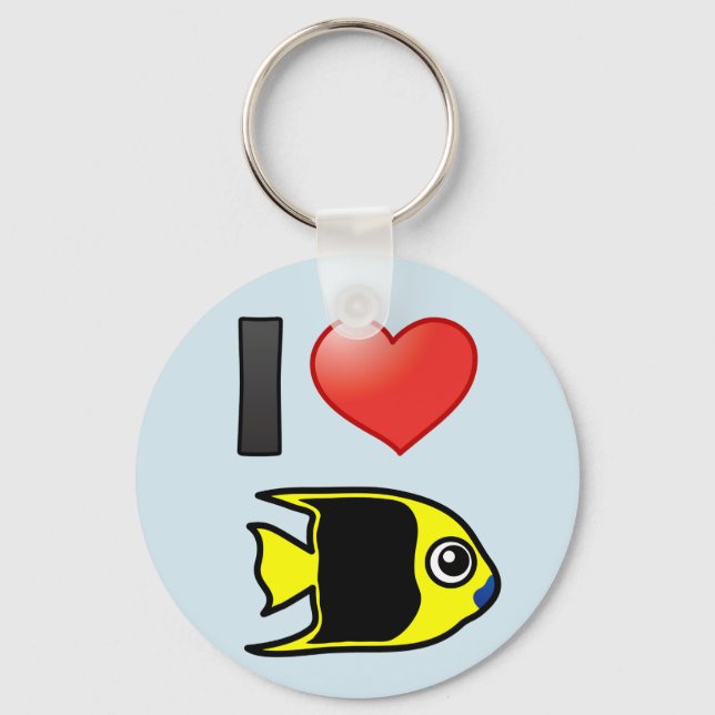 I Love Rock Beauty Keychain (Front)