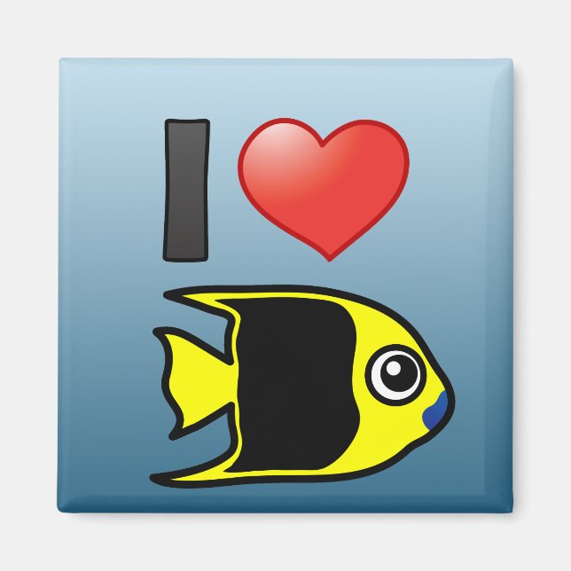 I Love Rock Beauty Magnet (Front)