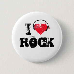 I love rock button