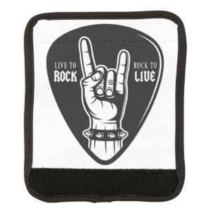 I love rock luggage handle wrap
