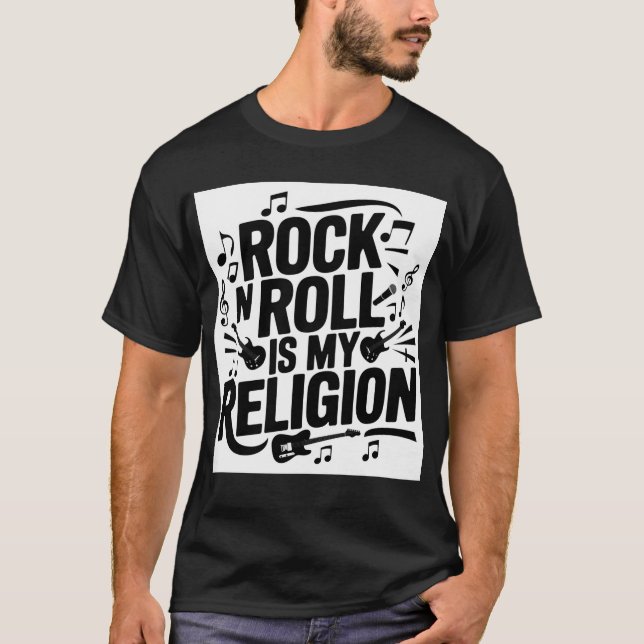 I love rock music  T-Shirt (Front)