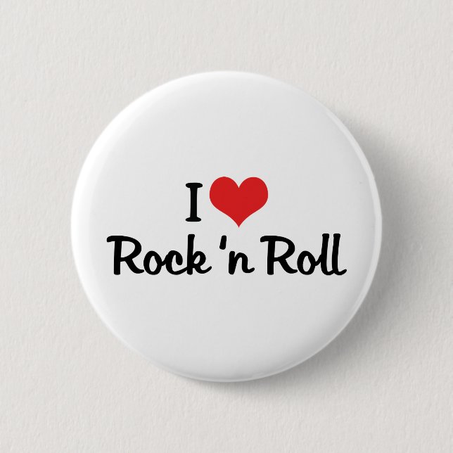 I Love Rock 'n Roll Button (Front)