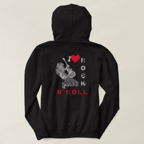 I Love Rock N Roll _ Guitar Player _ Rock Party Hoodie