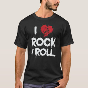 I Love Rock n Roll Music Genre Guitar T-Shirt