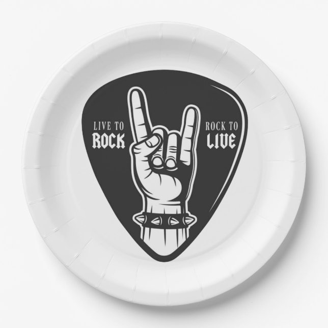 I love rock paper plates (Front)
