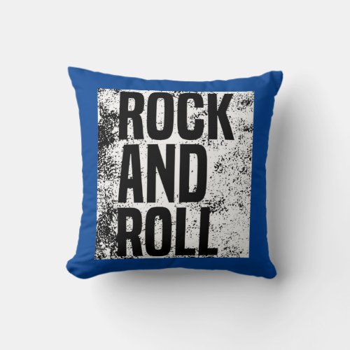 I Love Rock  Roll Cool Rock  Roll Tee Rock N Ro Throw Pillow