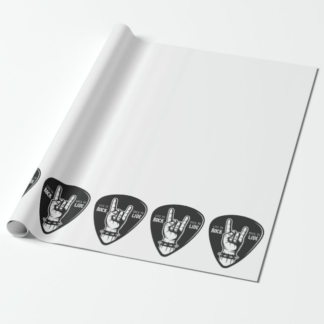 I love rock wrapping paper (Unrolled)