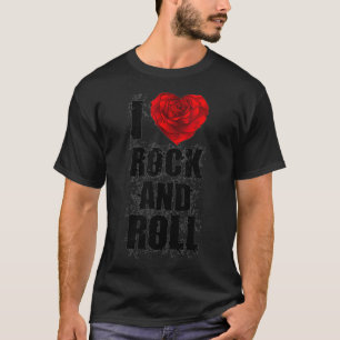 I Love RockNRoll Heart Music T-Shirt