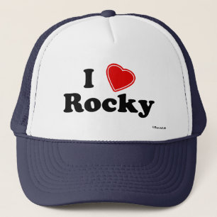 I Love Rocky Trucker Hat