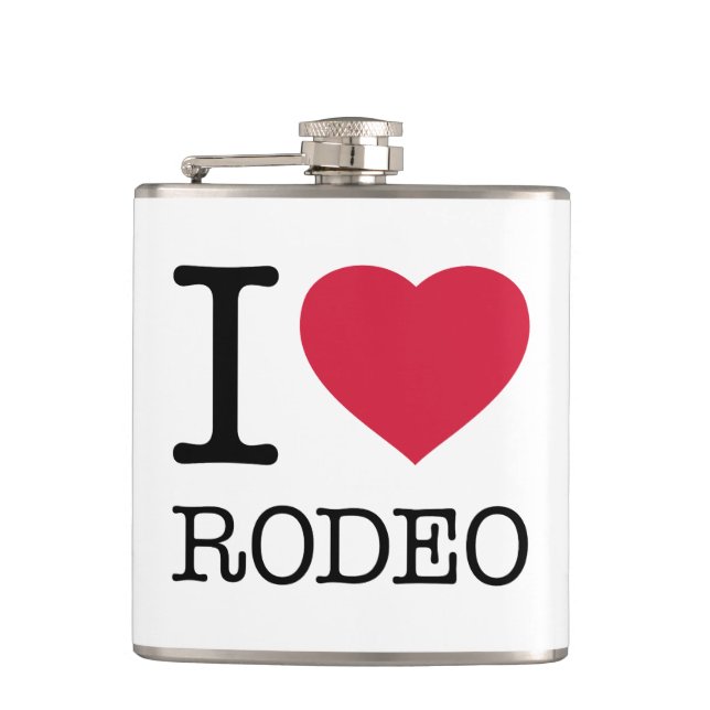 I LOVE RODEO FLASK (Front)