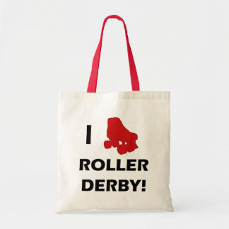 I Love Roller Derby Tote Bag