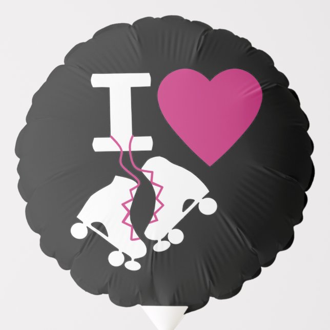 I Love Roller Skating Balloon (Front)