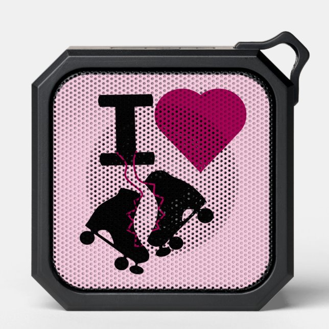I Love Roller Skating Bluetooth Speaker (Front)