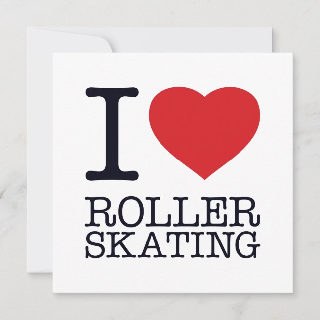 I LOVE ROLLER SKATING SAVE THE DATE (Front)
