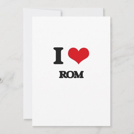 I Love Rom (Front)