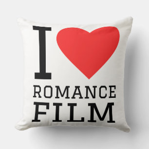 I love romance film throw pillow