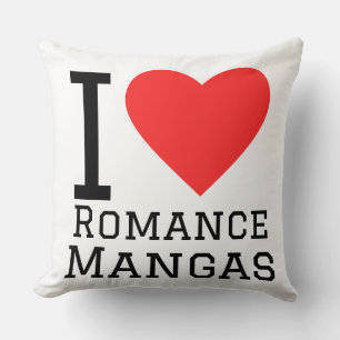 I love romance manga throw pillow