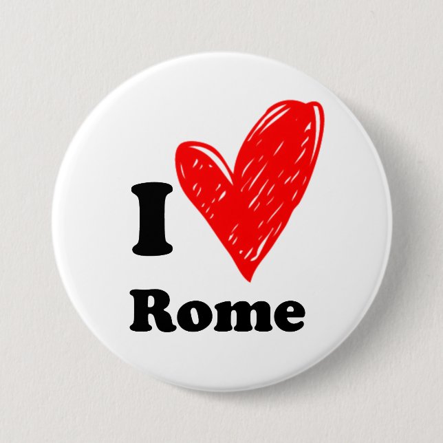 I Love Rome Button (Front)