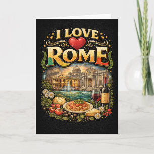 I Love Rome Holiday Card