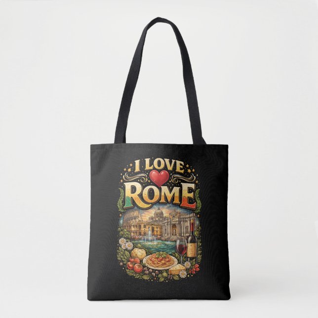 I Love Rome Tote Bag (Front)