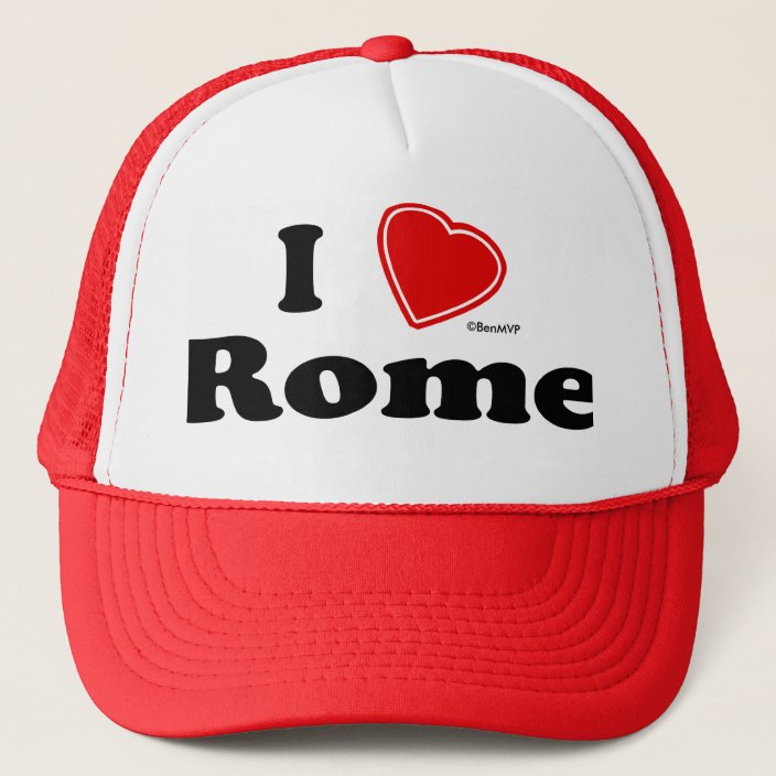 I Love Rome Trucker Hat