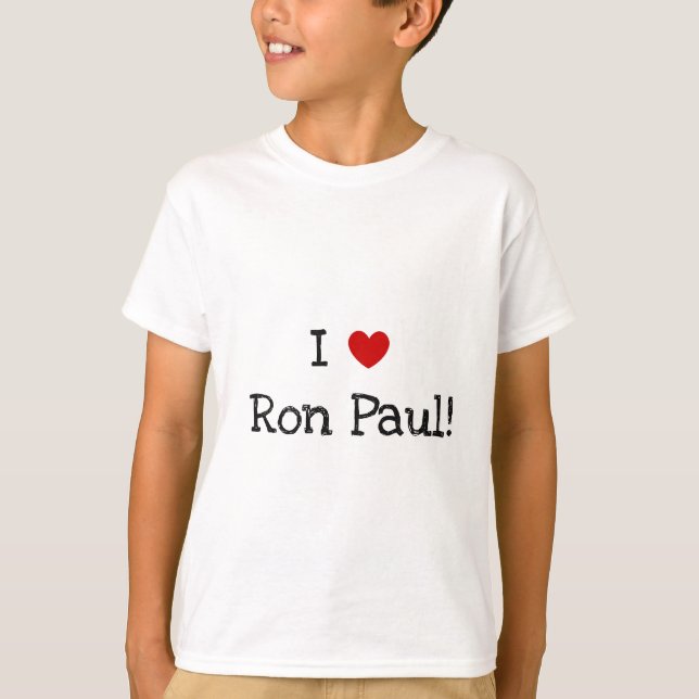 I Love Ron Paul T-Shirt (Front)