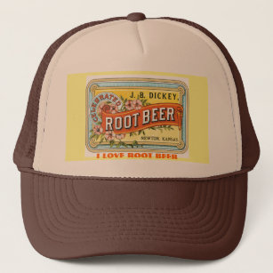 I LOVE ROOT BEER - VINTAGE ADVERT TRUCKER HAT