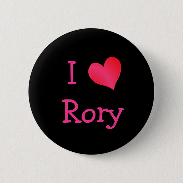 I Love Rory Button (Front)