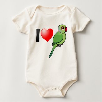 I Love Indian Ringnecks Infant Organic Creeper