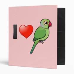 I Love Indian Ringnecks Avery Signature Binder 8.5x11