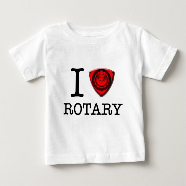 I love Rotary Engine Baby T-Shirt (Front)