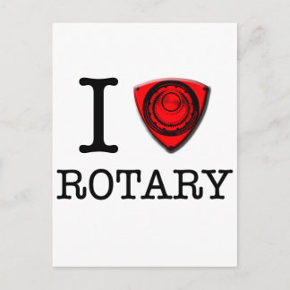 I love Rotary Engine Postcard