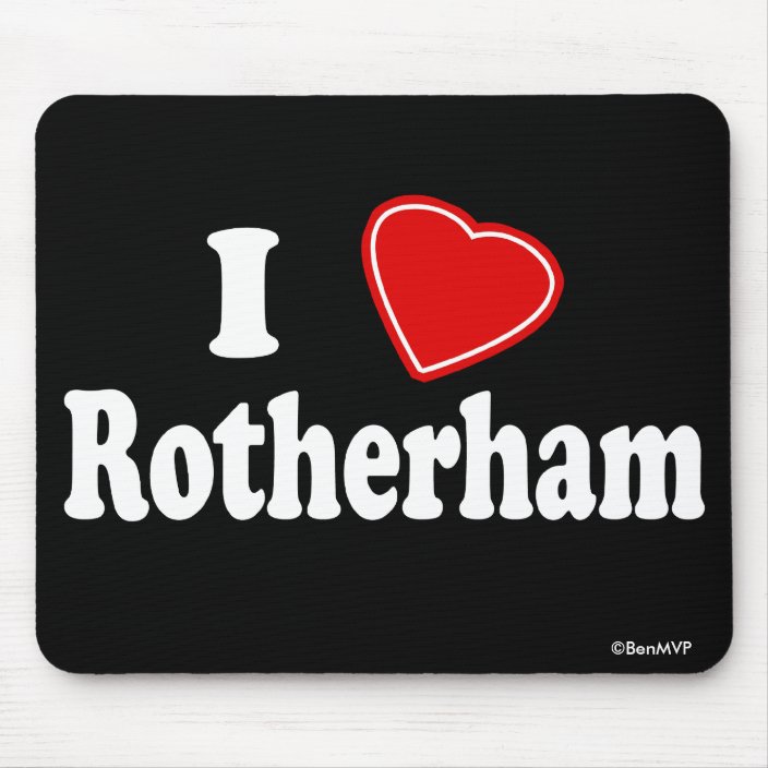 I Love Rotherham Mousepad