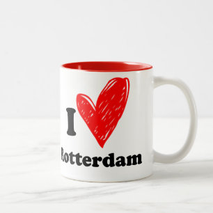 I love Rotterdam Two-Tone Coffee Mug